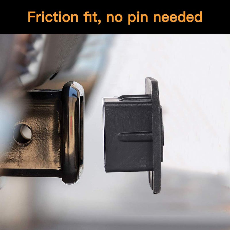 XSTRAP STANDARD 2PCS Trailer Hitch Cover 2 inches Black Receiver Tube Trailer Hitch Plug - Image 3